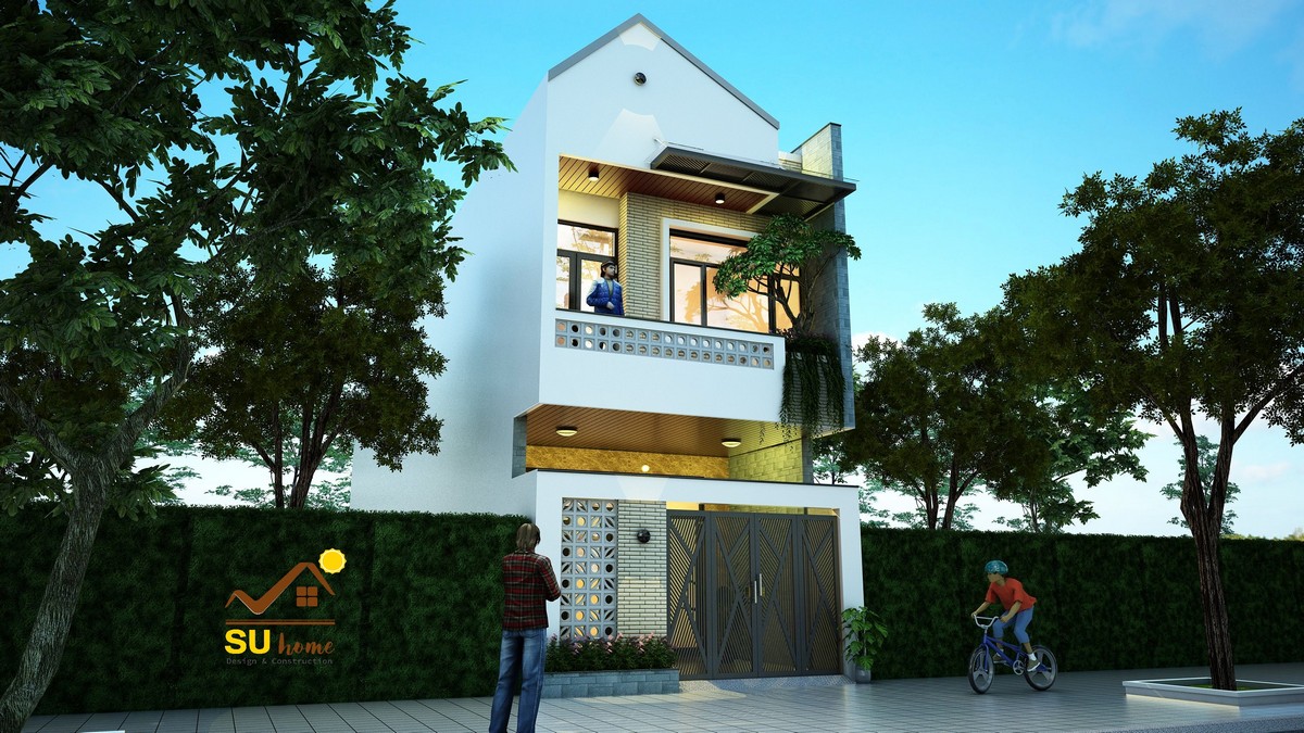 thi công Nhà phố kiến trúc hiện đại đà nẵng